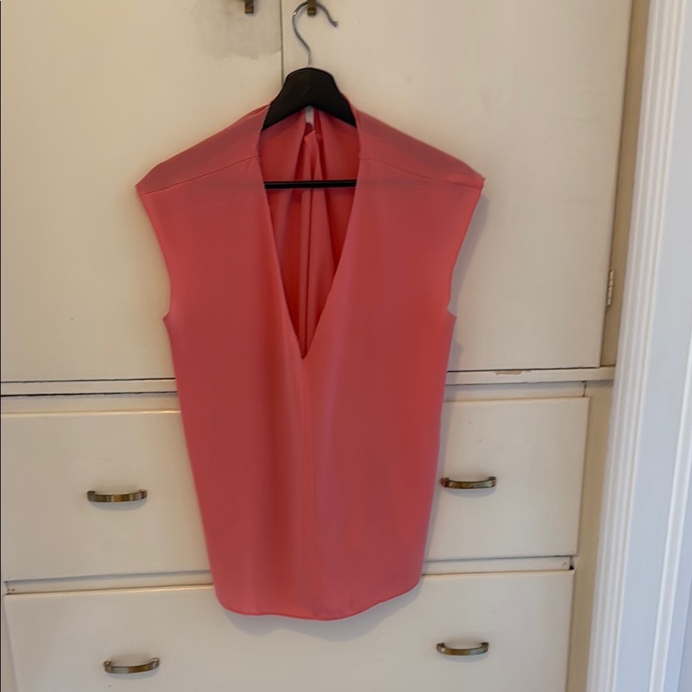 Rachel Zoe Asymmetrical Pink Blouse